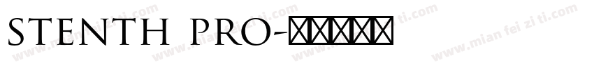 stenth pro字体转换